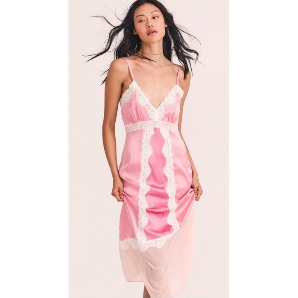 🌟🎀 Loveshackfancy Josette pink midi dress